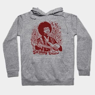 tshirt mug, sticker, print, Jimi Hendrix: Burning Desire Hoodie